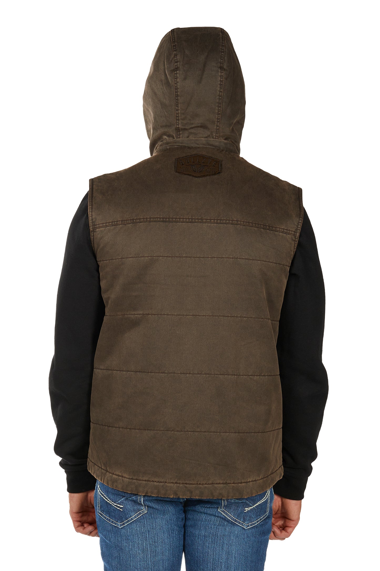 Bullzye Men’s Canon Faux Oilskin Vest