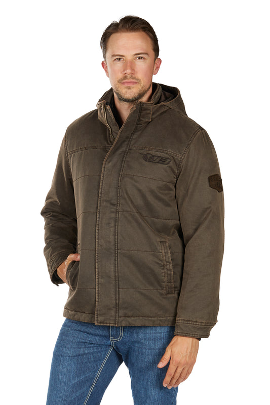 Bullzye Men’s Canon Faux Oilskin Jacket