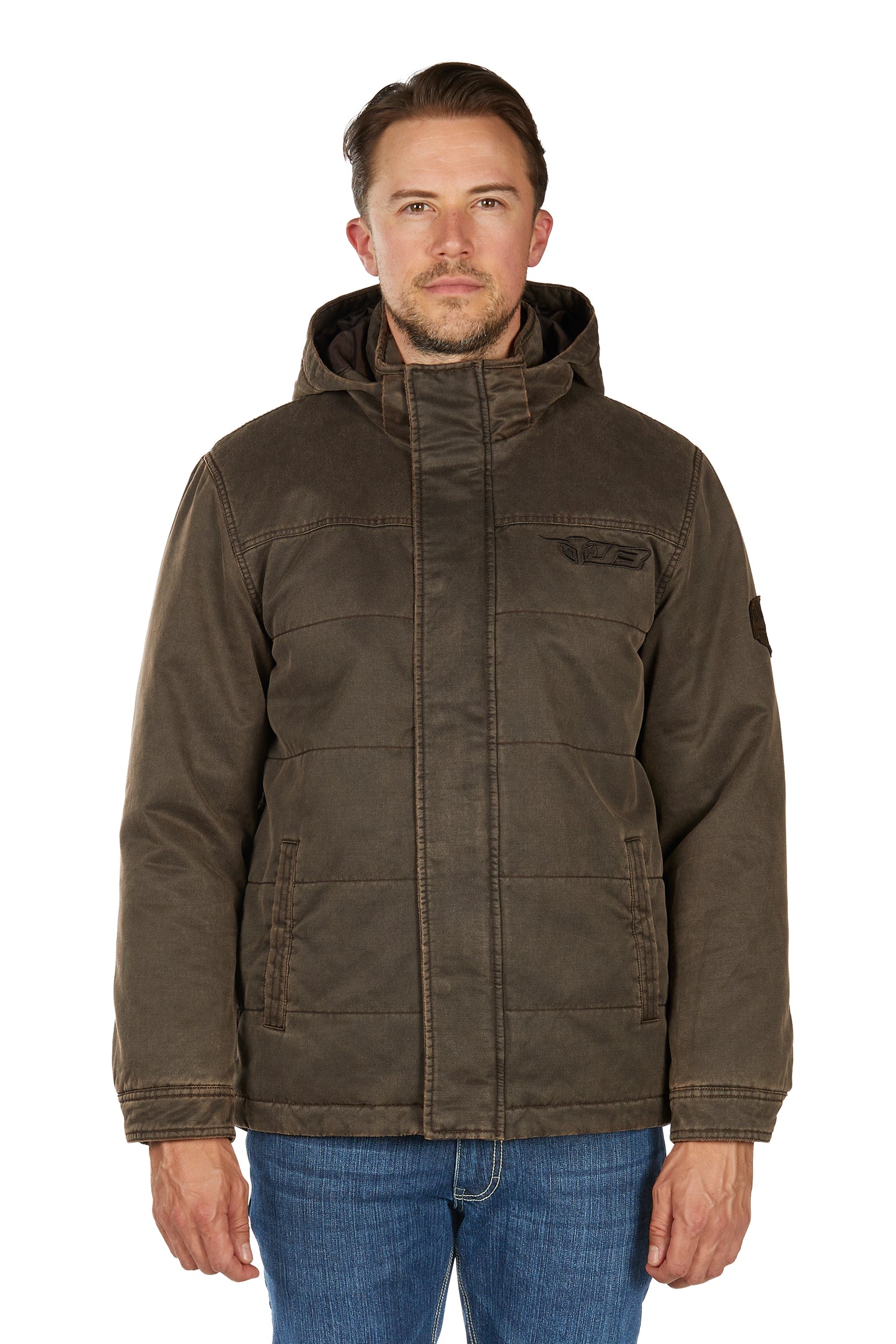Bullzye Men’s Canon Faux Oilskin Jacket