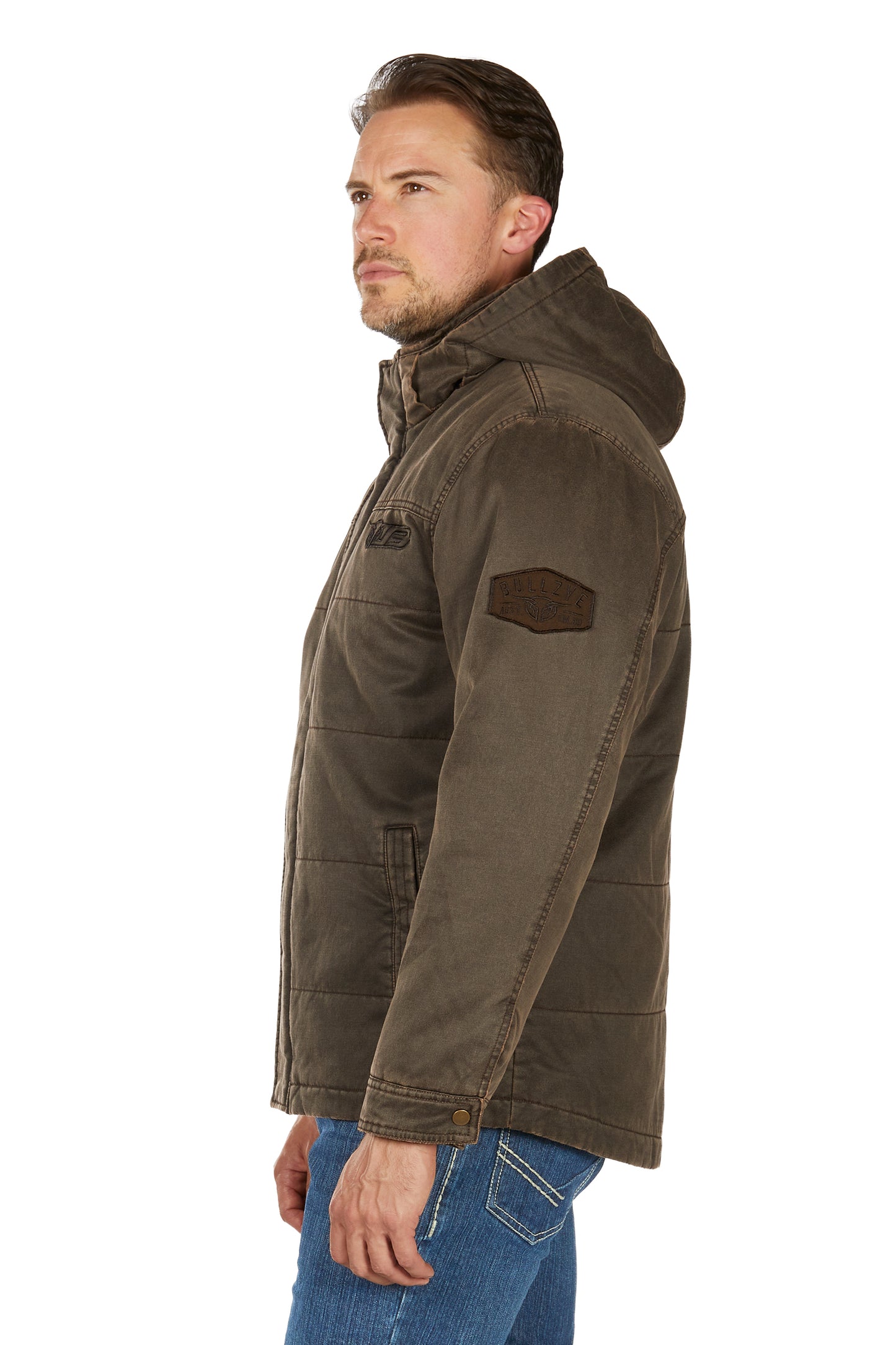 Bullzye Men’s Canon Faux Oilskin Jacket