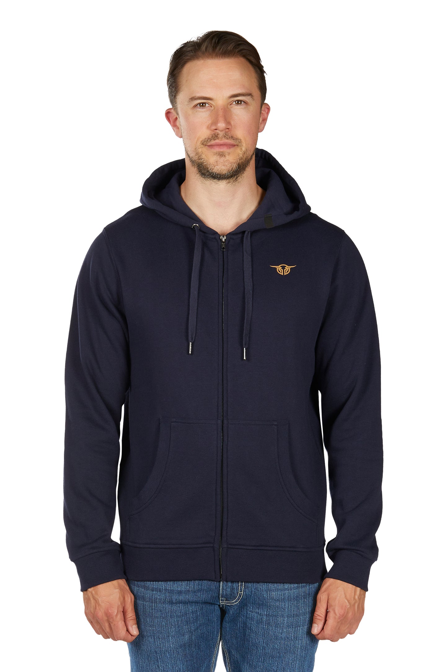 Bullzye Men’s Hardy Zip Through Hoodie