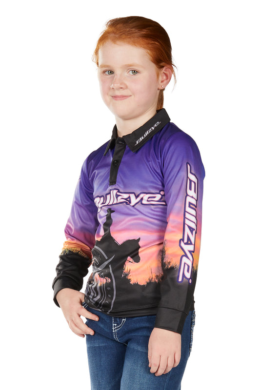 Bullzye Girl’s Sunset Long Sleeve Tee