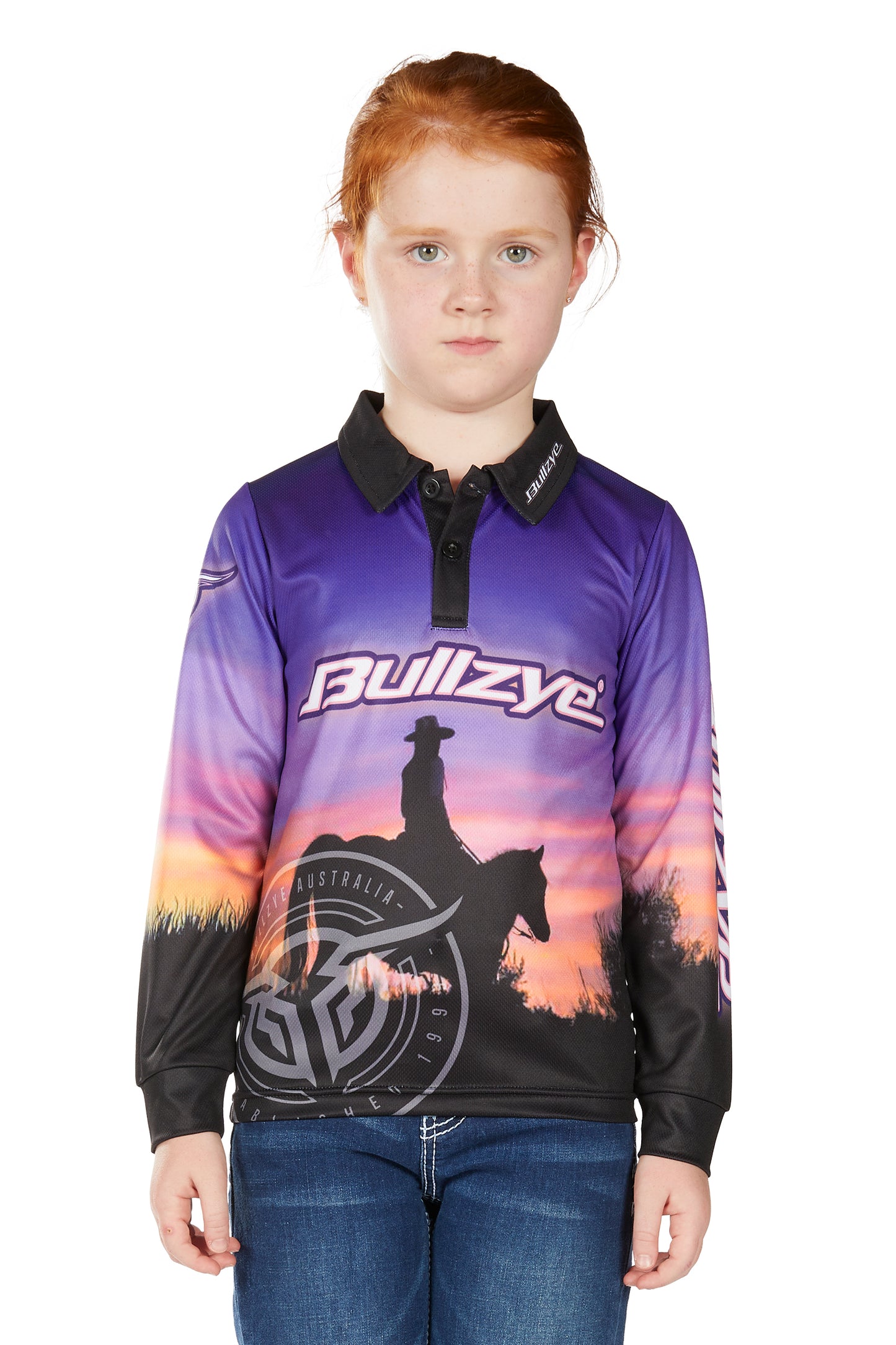 Bullzye Girl’s Sunset Long Sleeve Tee