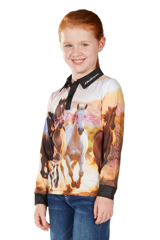 Bullzye Girl’s Gallop Long Sleeve Tee