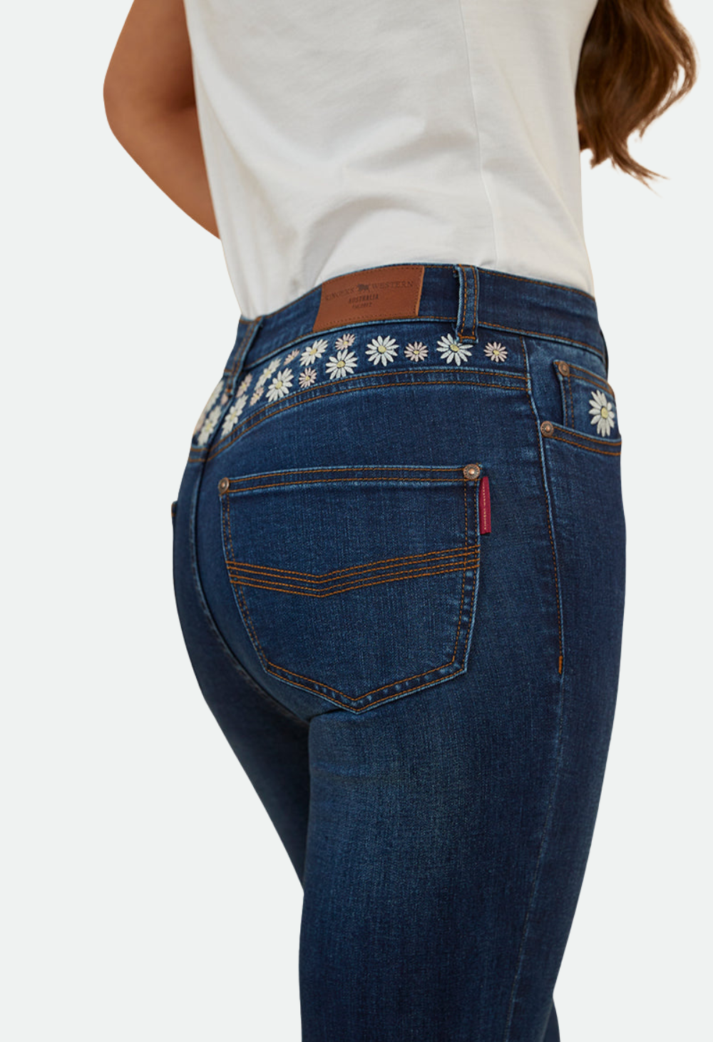 Ringers Western Fields Womens Super Flare Jeans - Classic Blue REG