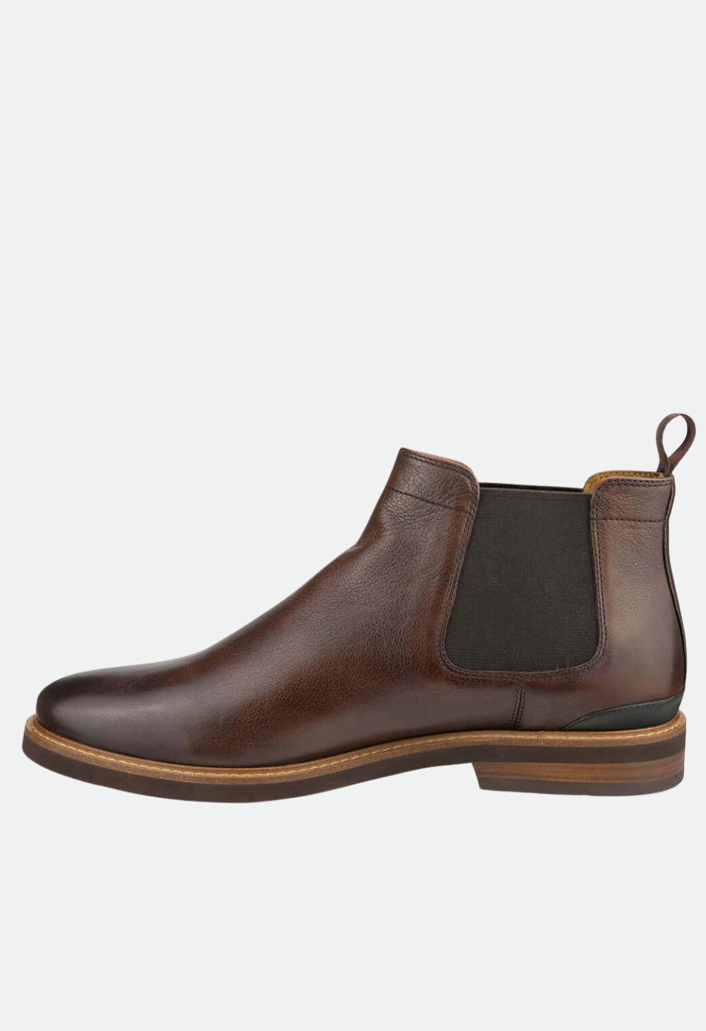 FLORSHEIM HIGHLAND CHELSEA PLAIN TOE GORE BOOT (WALNUT)