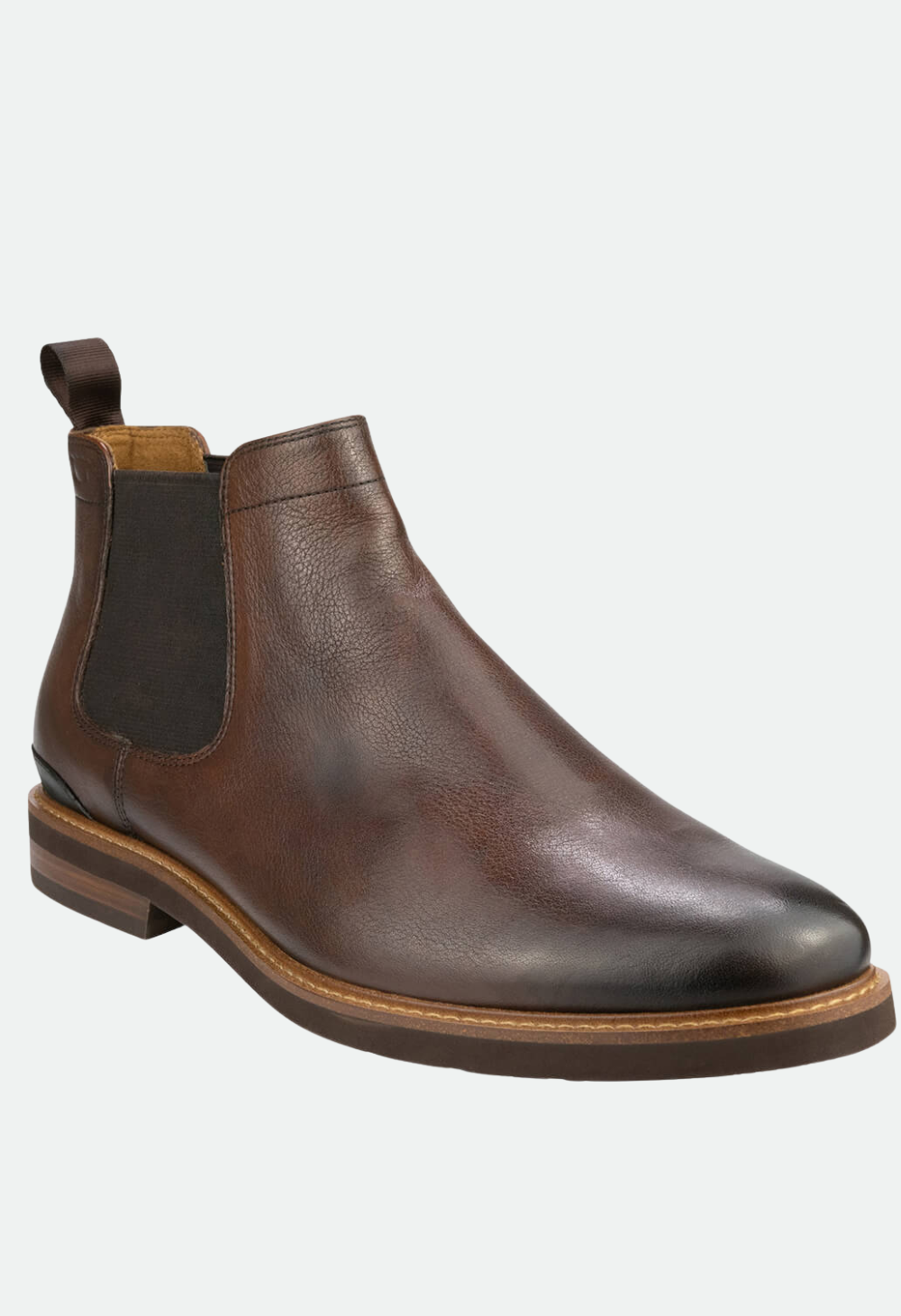 FLORSHEIM HIGHLAND CHELSEA PLAIN TOE GORE BOOT (WALNUT)