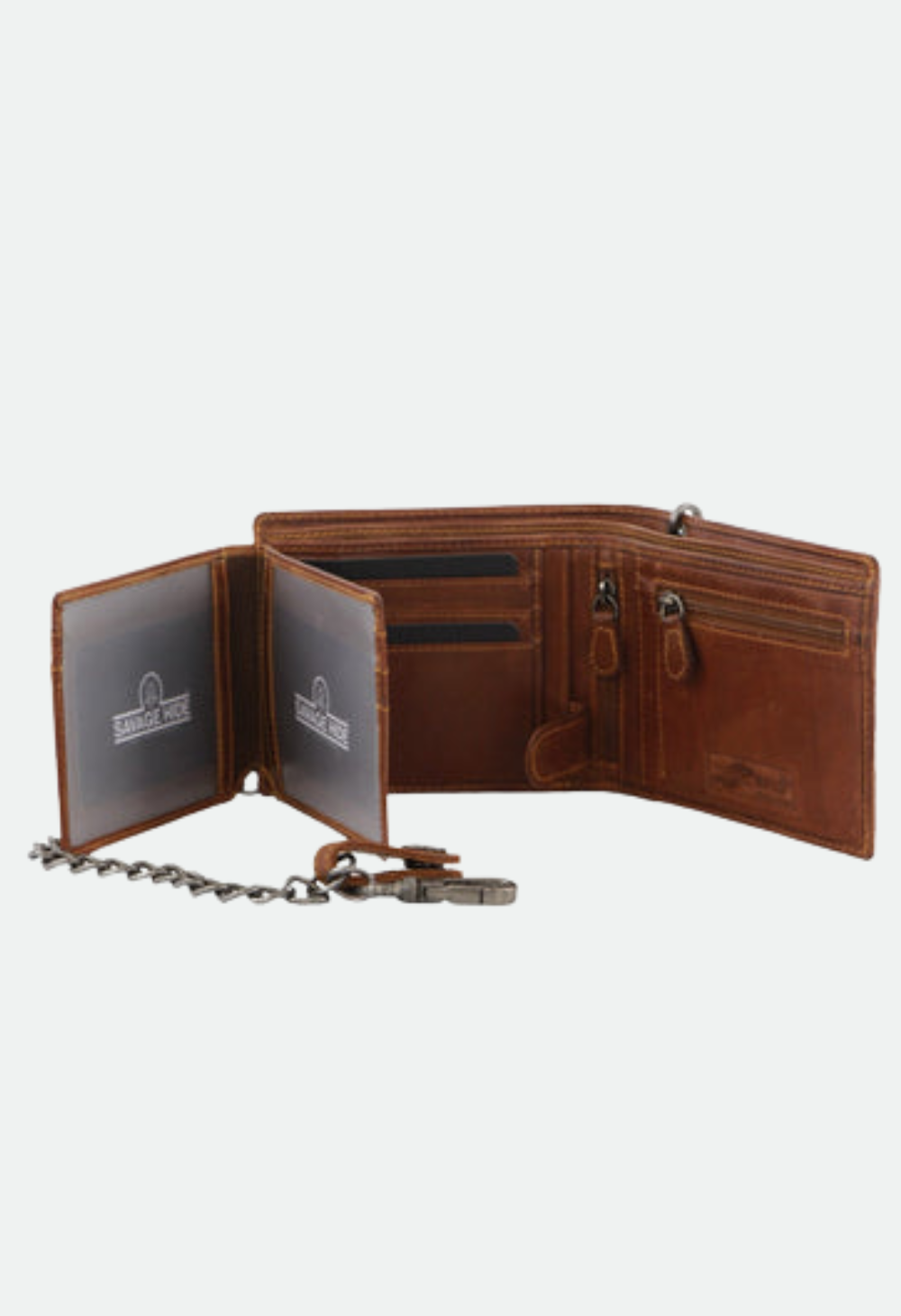 Billy The Kid Men's Leather Wallet with Detachable Chain