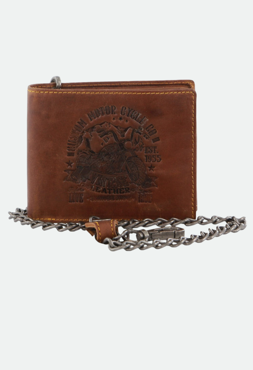 Billy The Kid Men's Leather Wallet with Detachable Chain