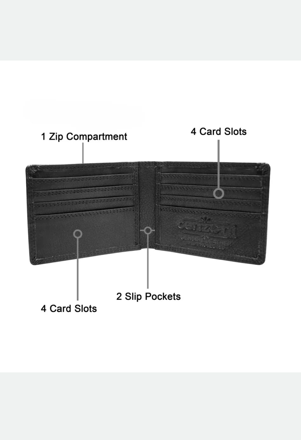 Cenzoni Men's Slim Wallet - ZOP2019