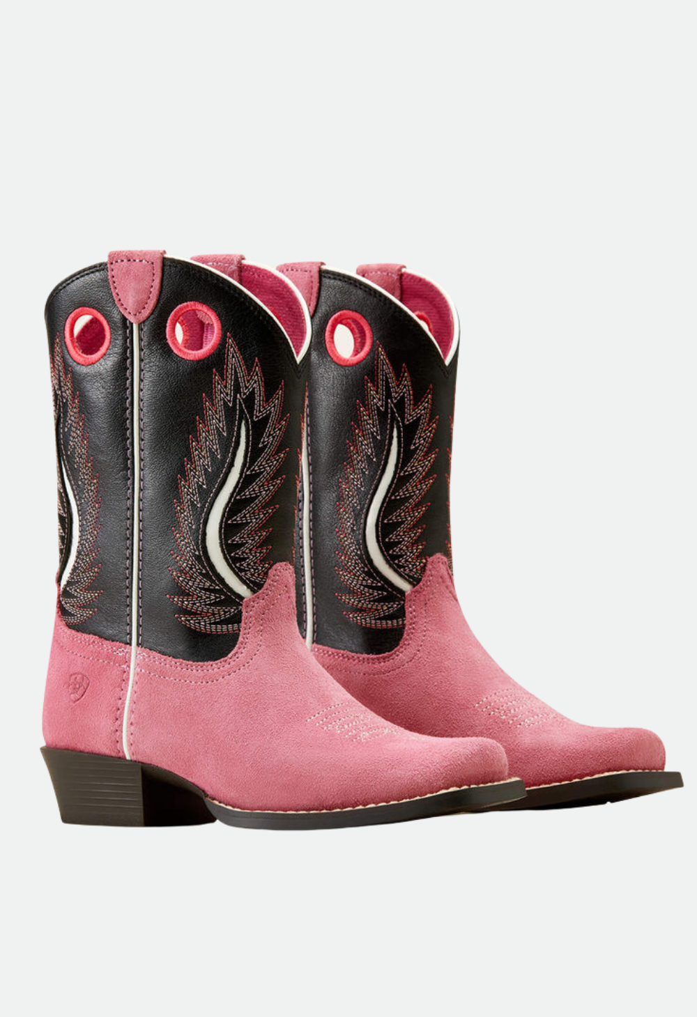 Ariat Kids Futurity Fort Worth Western Boot (Haute Pink Suede / Madison Avenue)