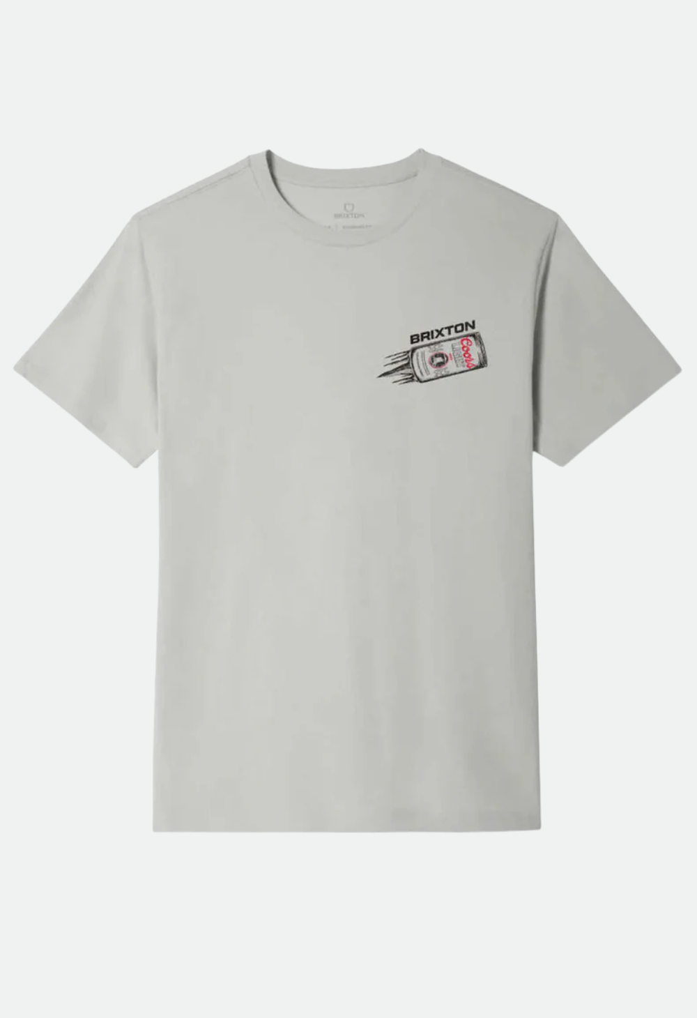 Brixton x Men's Coors Light Silver Speed T-Shirt - Silver