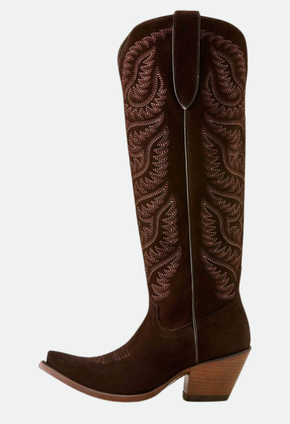 Ariat Womens Laramie X Toe Western Boot - FRENCH ROAST SUEDE