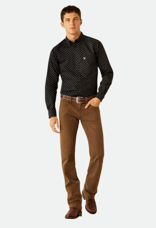 Ariat Men's Seymour Fitted Shirt -  DARK GREY