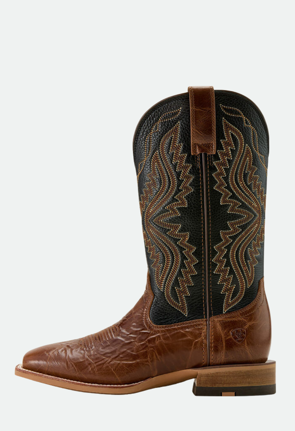 Ariat Baxter Cowboy Boot - DARK TAN|BLACK DEERTAN
