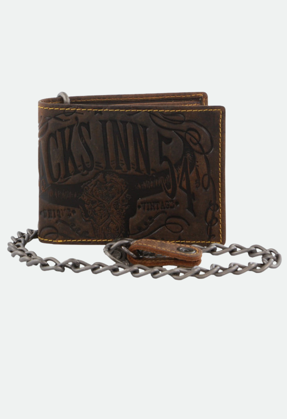 Jack's Inn Spade Men's Leather Wallet with Detachable Chain
