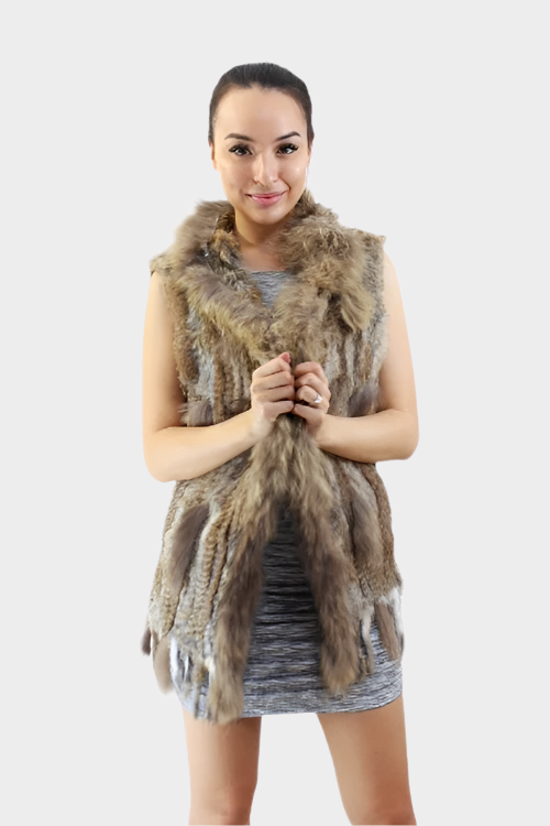 Heavenly Craft Rabbit & Racoon Fur Vest - V.01