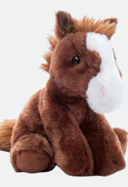 The Petting Zoo Wild Onez Floppy Horse Plush – 8" Brown Stuffed Animal