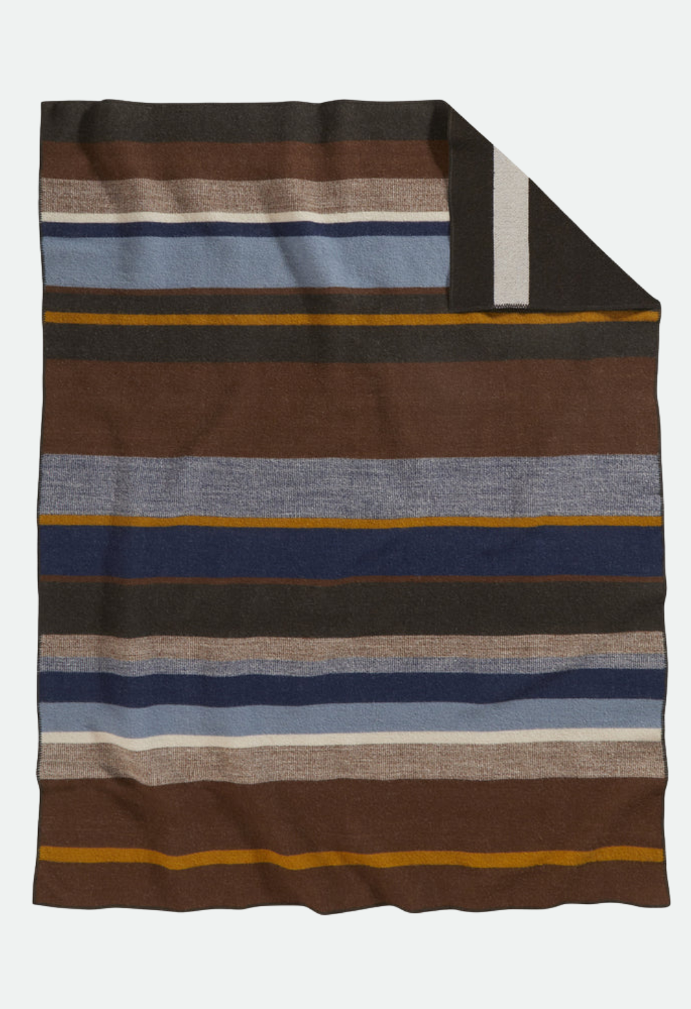PENDLETON BRIDGER WOOL THROW W/ CARRIER TRAIL STRIPE