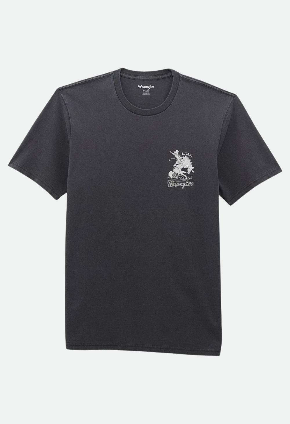 Wrangler Men's Short Sleeve T-Shirt - Regular Fit - CharcoalAsphalt