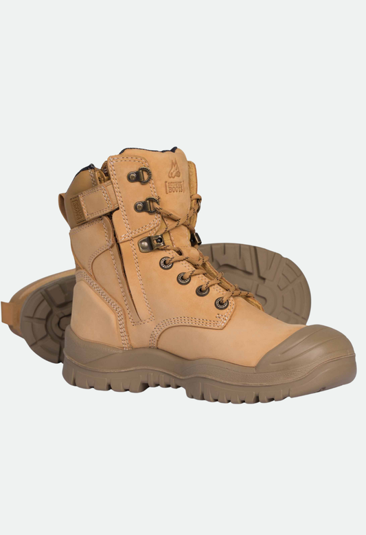 MONGREL HIGH LEG ZIPSIDER BOOT W/ SCUFF CAP - WHEAT