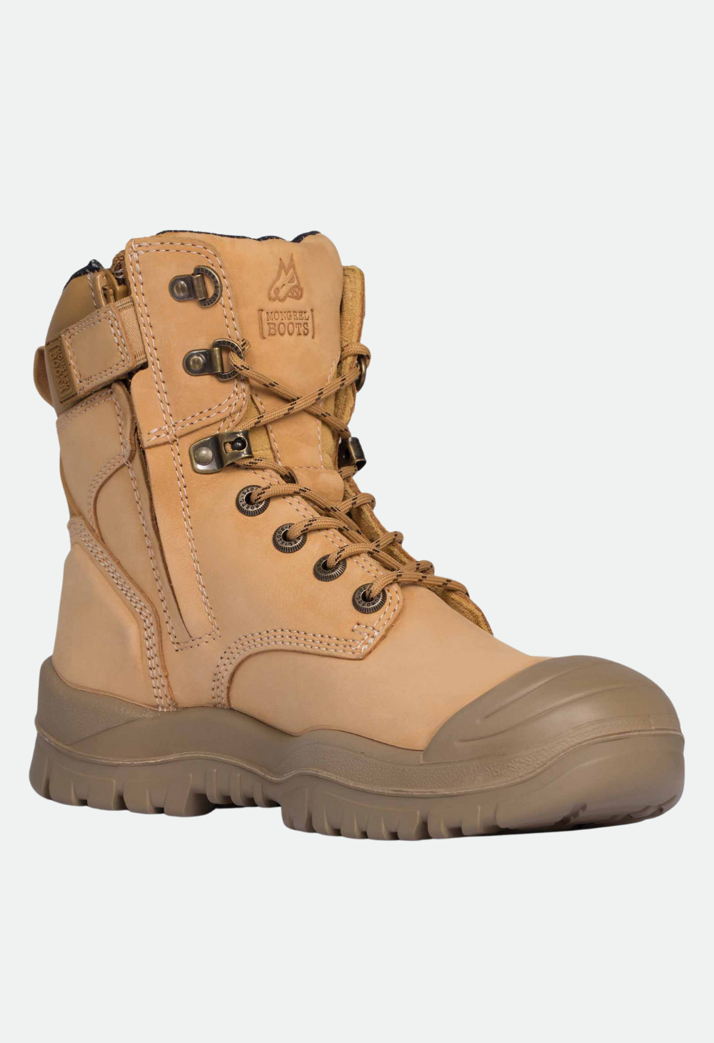 MONGREL HIGH LEG ZIPSIDER BOOT W/ SCUFF CAP - WHEAT