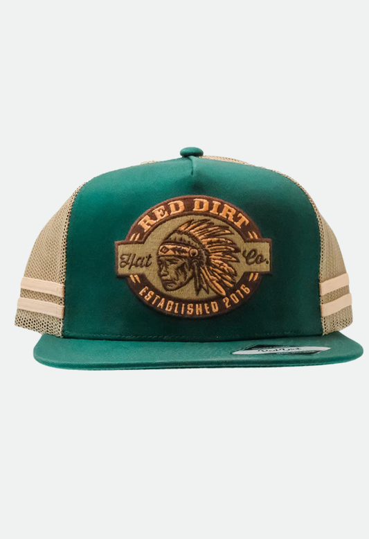 Red Dirt Hat Co. Dark Green/Khaki Big Chief Cap