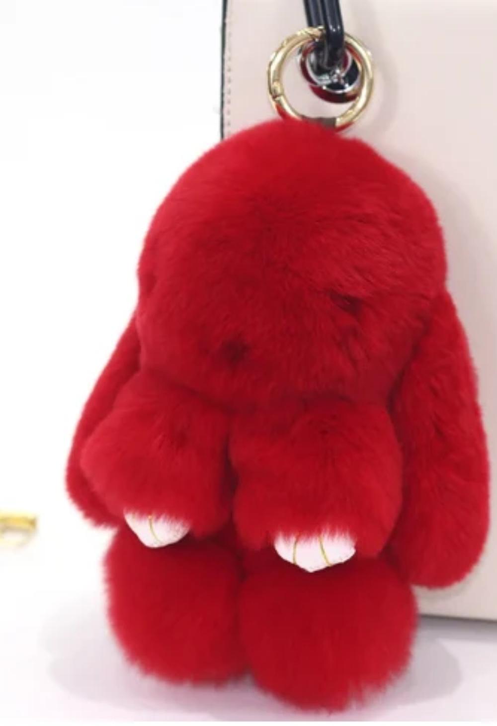 Heavenly Craft Rabbit Fur Doll Keychain