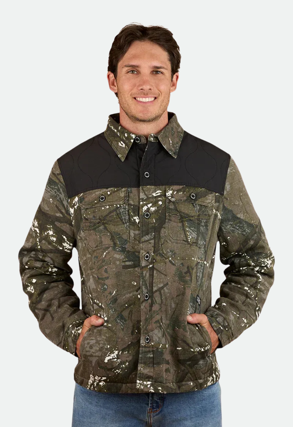 Ringers Western Mens Highfields Jacket - Black Camo