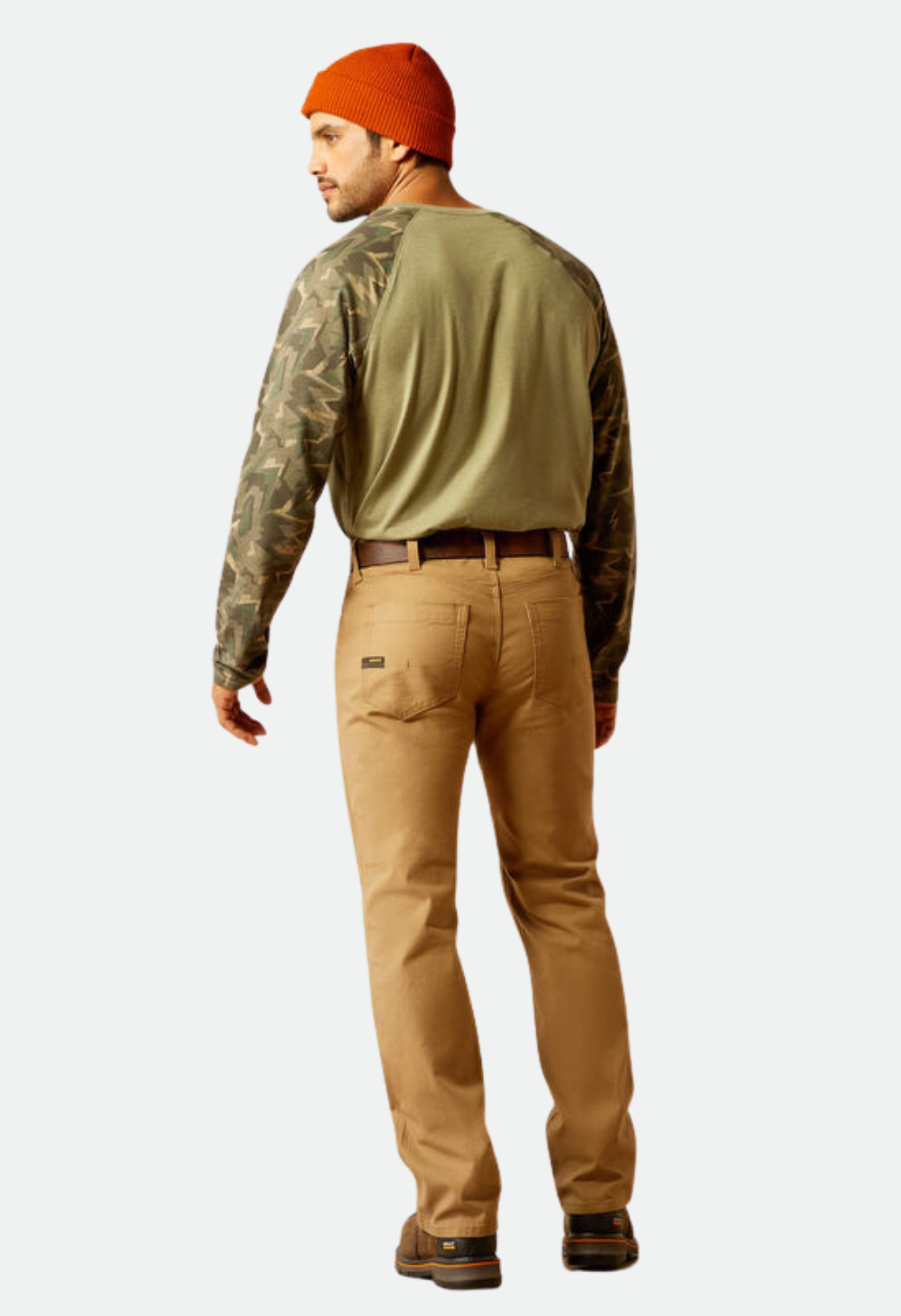 ARIAT MEN'S REBAR M5 STRAIGHT DURASTRETCH MADE TOUGH PANT - FIELD KHAKI