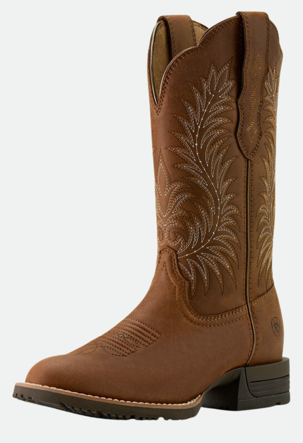Ariat Women's Hybrid Ranchward W Toe Western Boot -  Frontier Brown