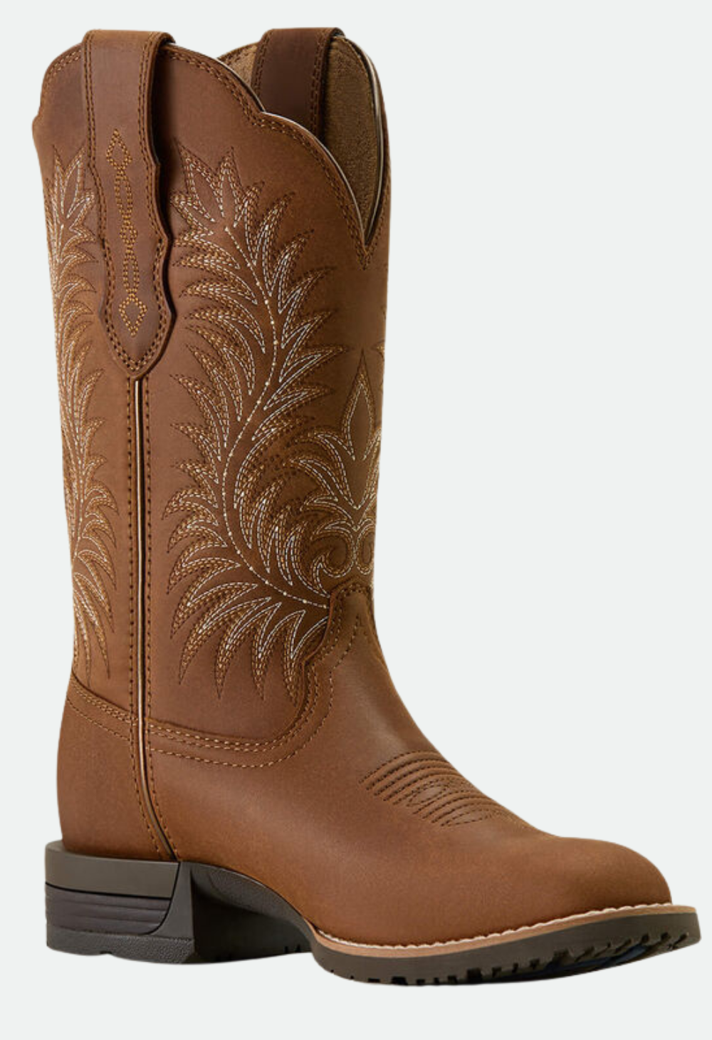 Ariat Women's Hybrid Ranchward W Toe Western Boot -  Frontier Brown