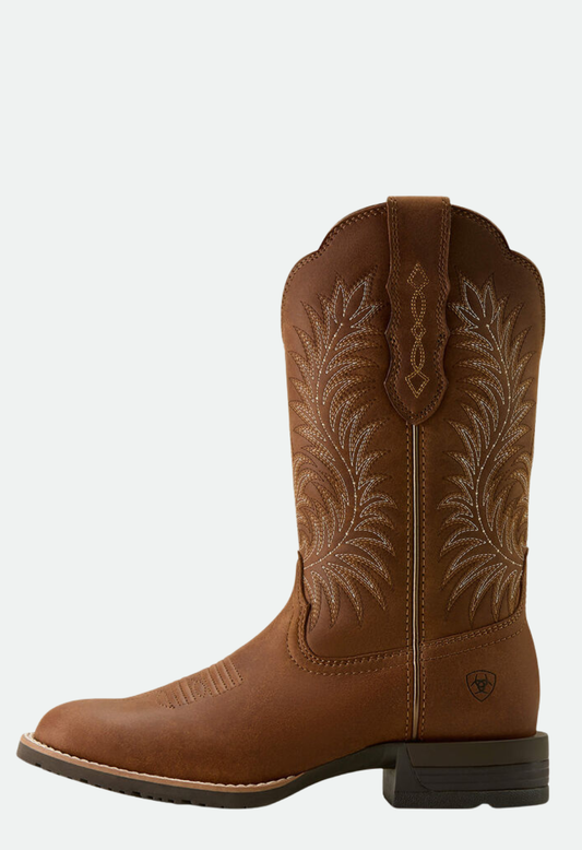 Ariat Women's Hybrid Ranchward W Toe Western Boot -  Frontier Brown