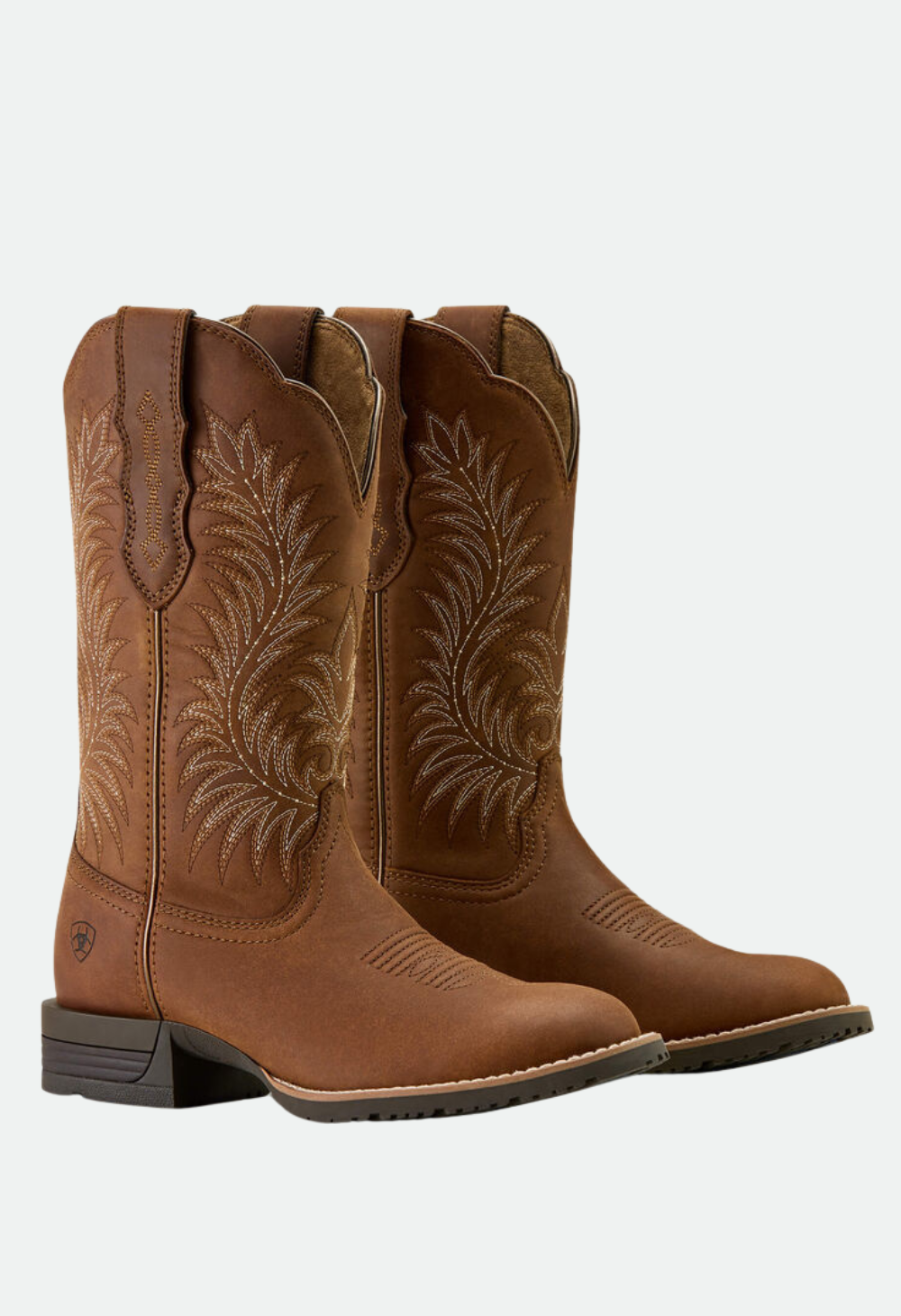 Ariat Women's Hybrid Ranchward W Toe Western Boot -  Frontier Brown