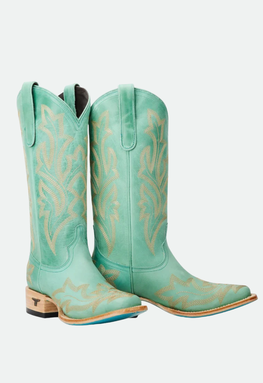 Lane Boots Saratoga Square Toe Turquoise