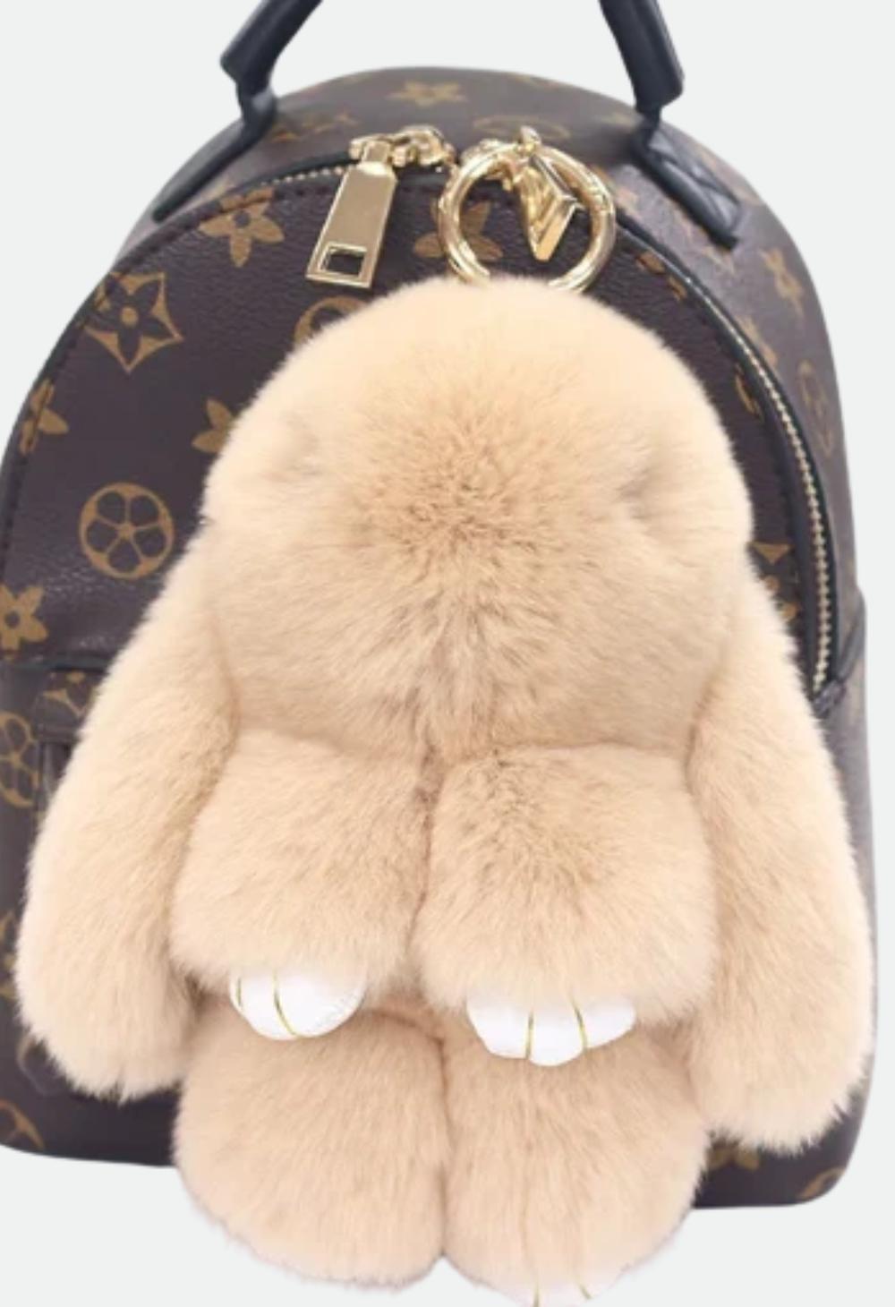 Heavenly Craft Rabbit Fur Doll Keychain