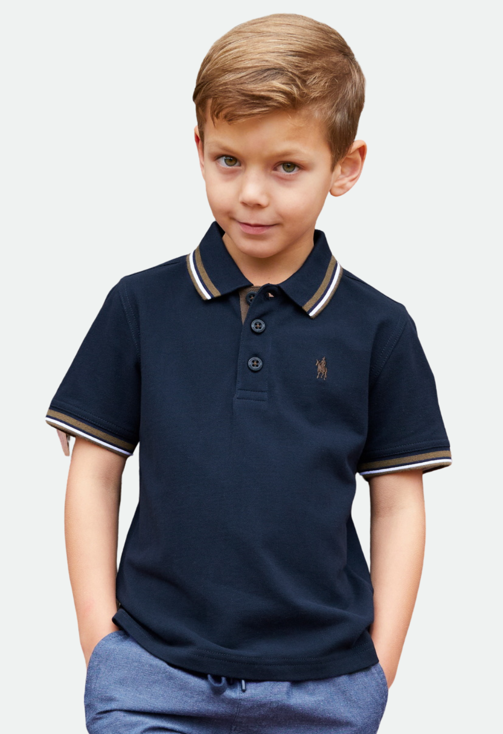 THOMAS COOK BOYS LOGAN S/S POLO (NAVY)