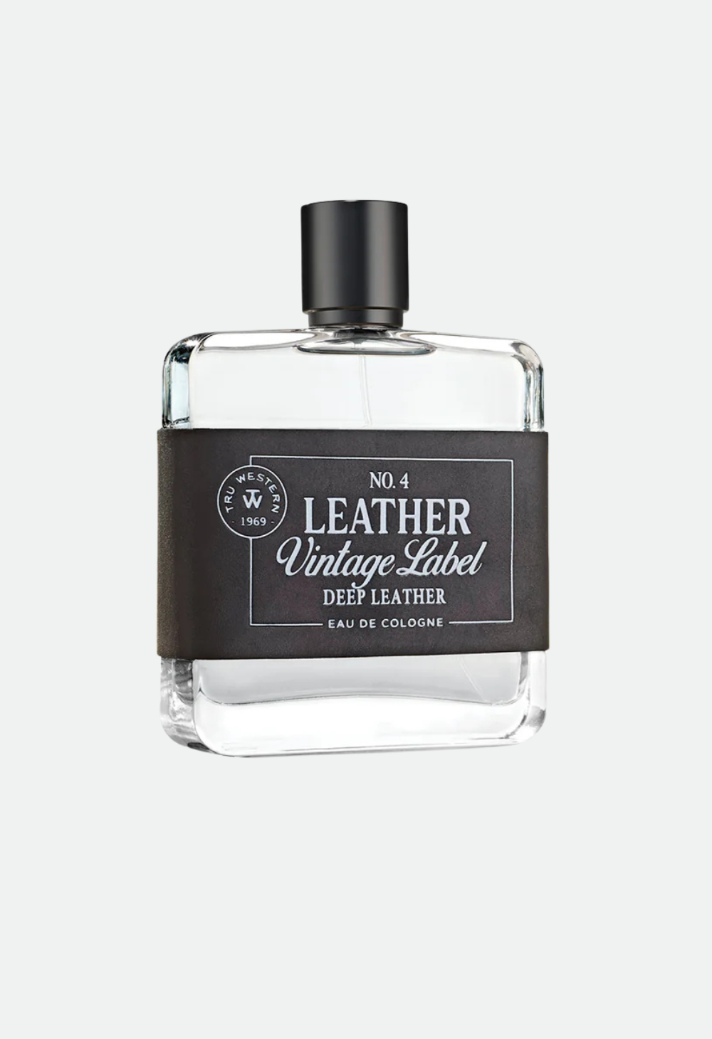 Tru Western Men's No. 4 Leather Vintage Label Deep Leather Cologne