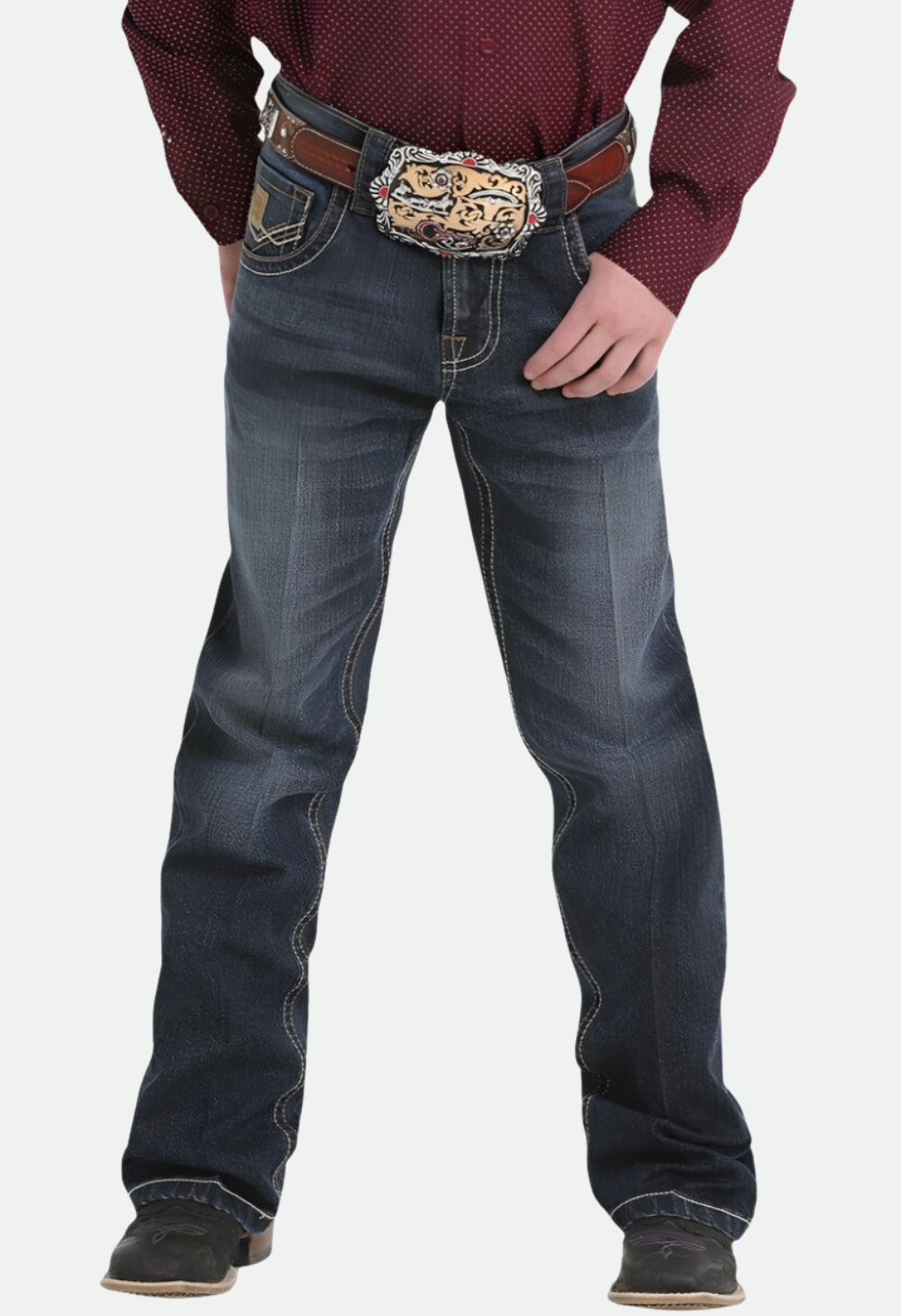 CINCH RELAXED ARENAFLEX DARK JEANS - BOYS REGULAR (2003)