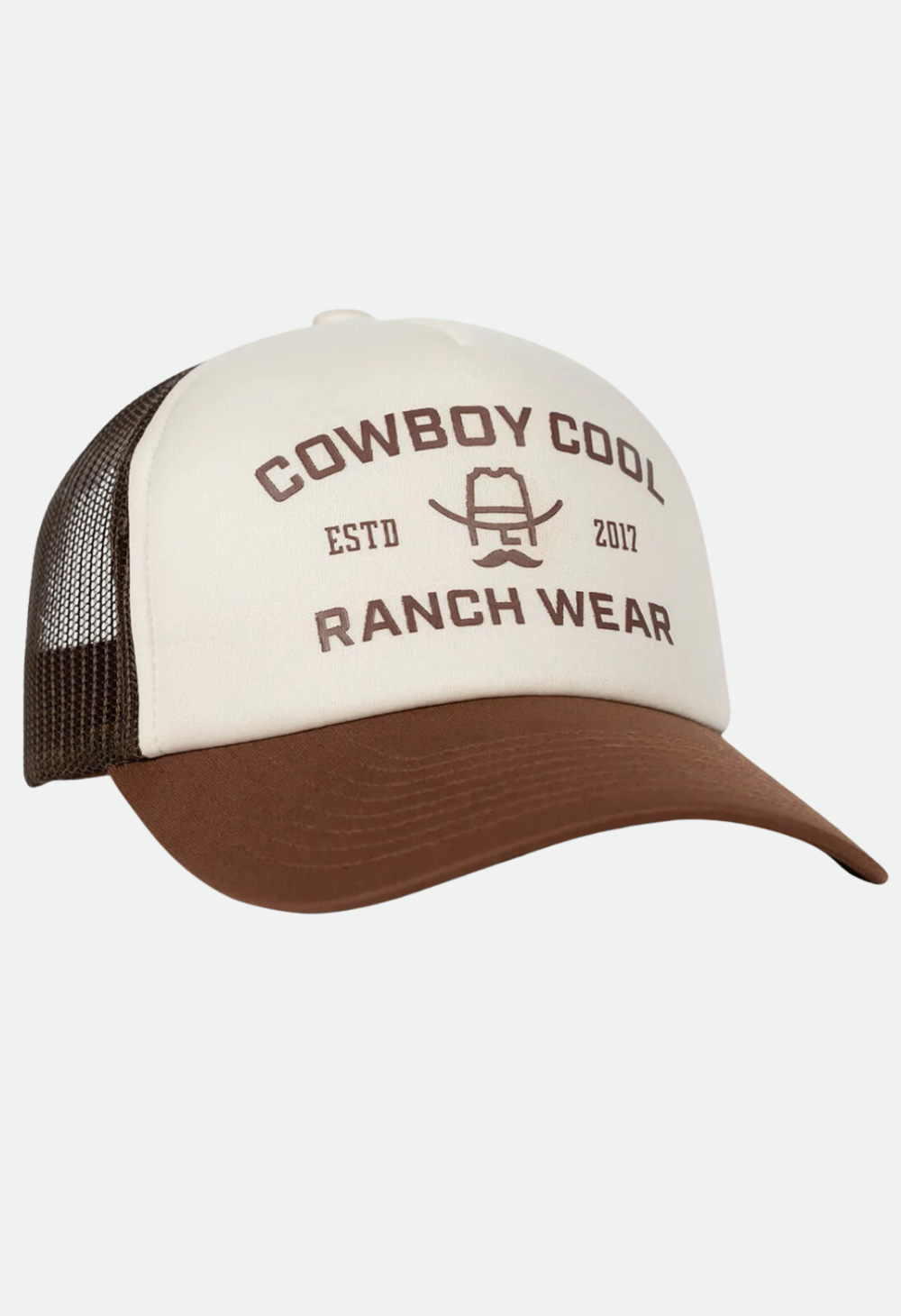 Cowboy Cool Ranch Hand Hat (Bone/Brown)