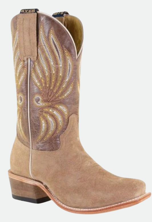 Hyer Ladies Willowbrook Western Boot - Tan & Brown