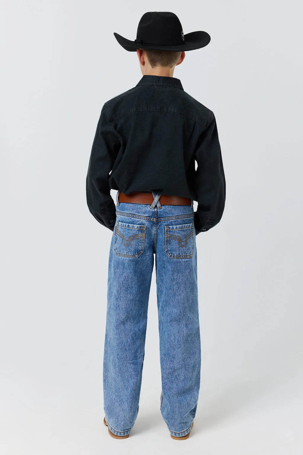 Ringers Western Kingsley Kids Boys Jean - Mid Blue