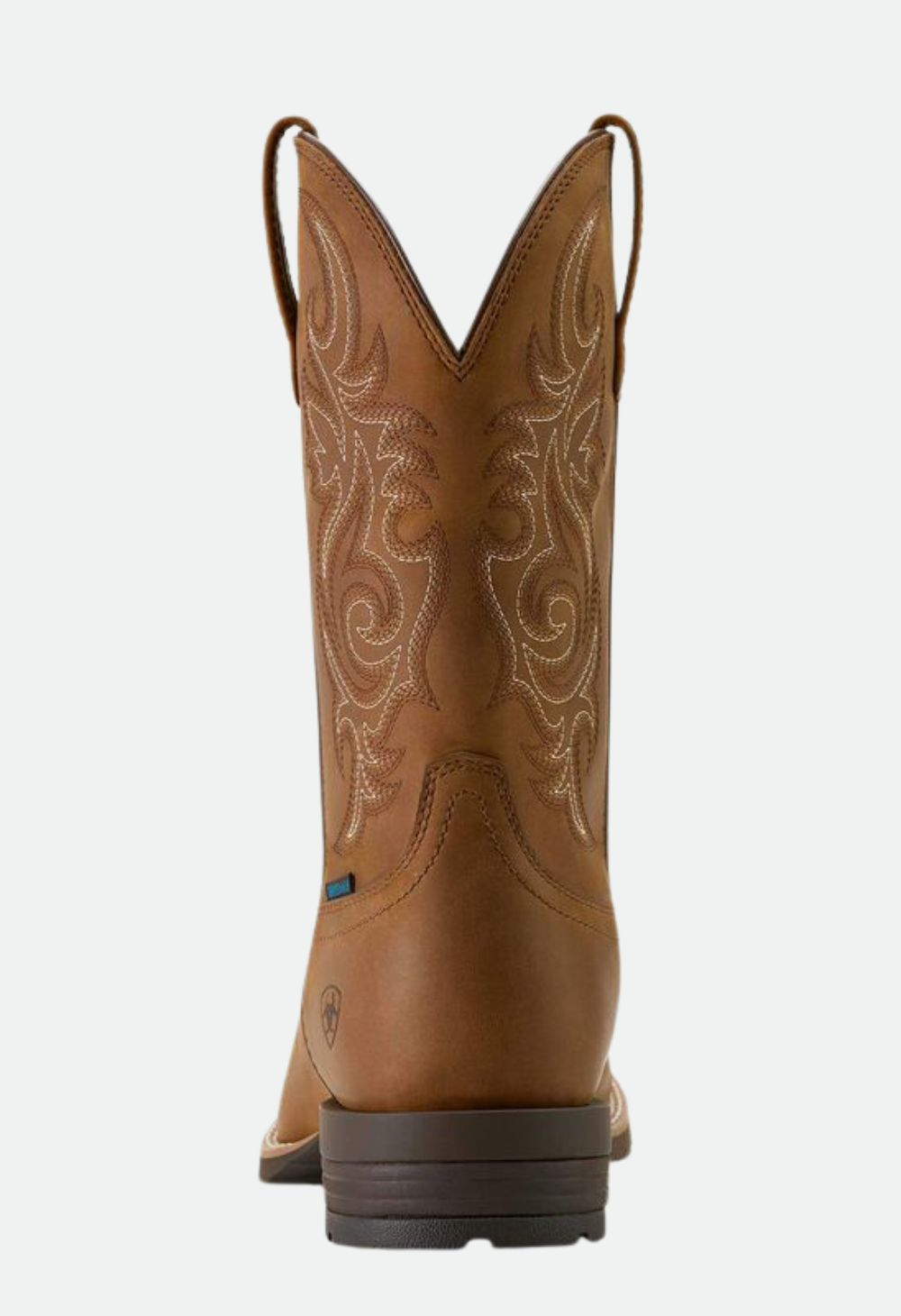 Ariat Men's Hybrid Ranchway Waterproof Wide Square Toe Cowboy Boot - Distressed Brown