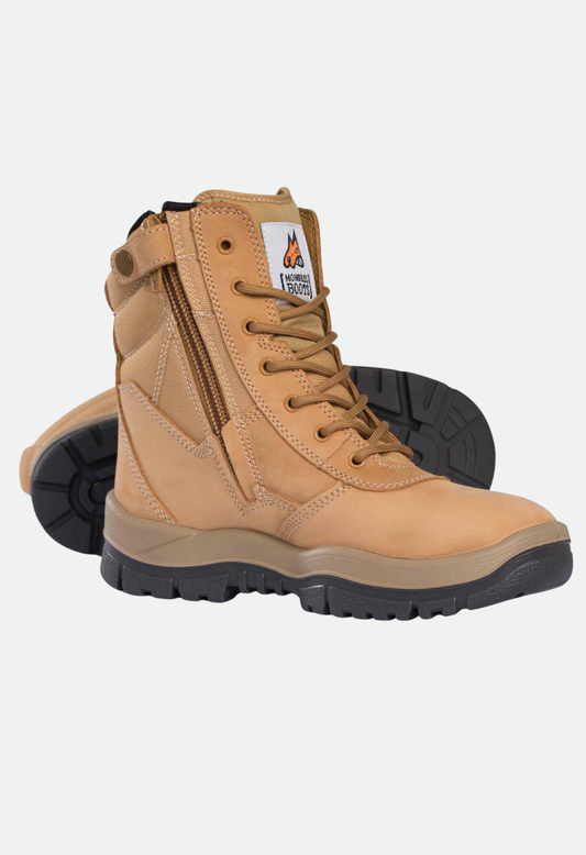 Mongrel Wheat High Leg ZipSider Boot (Steel Toe)