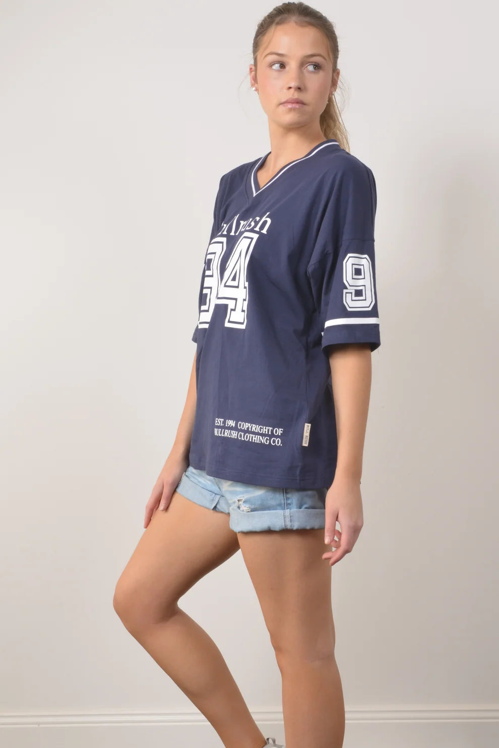 Bullrush Women's 94 Bullrush League Tee - Navy