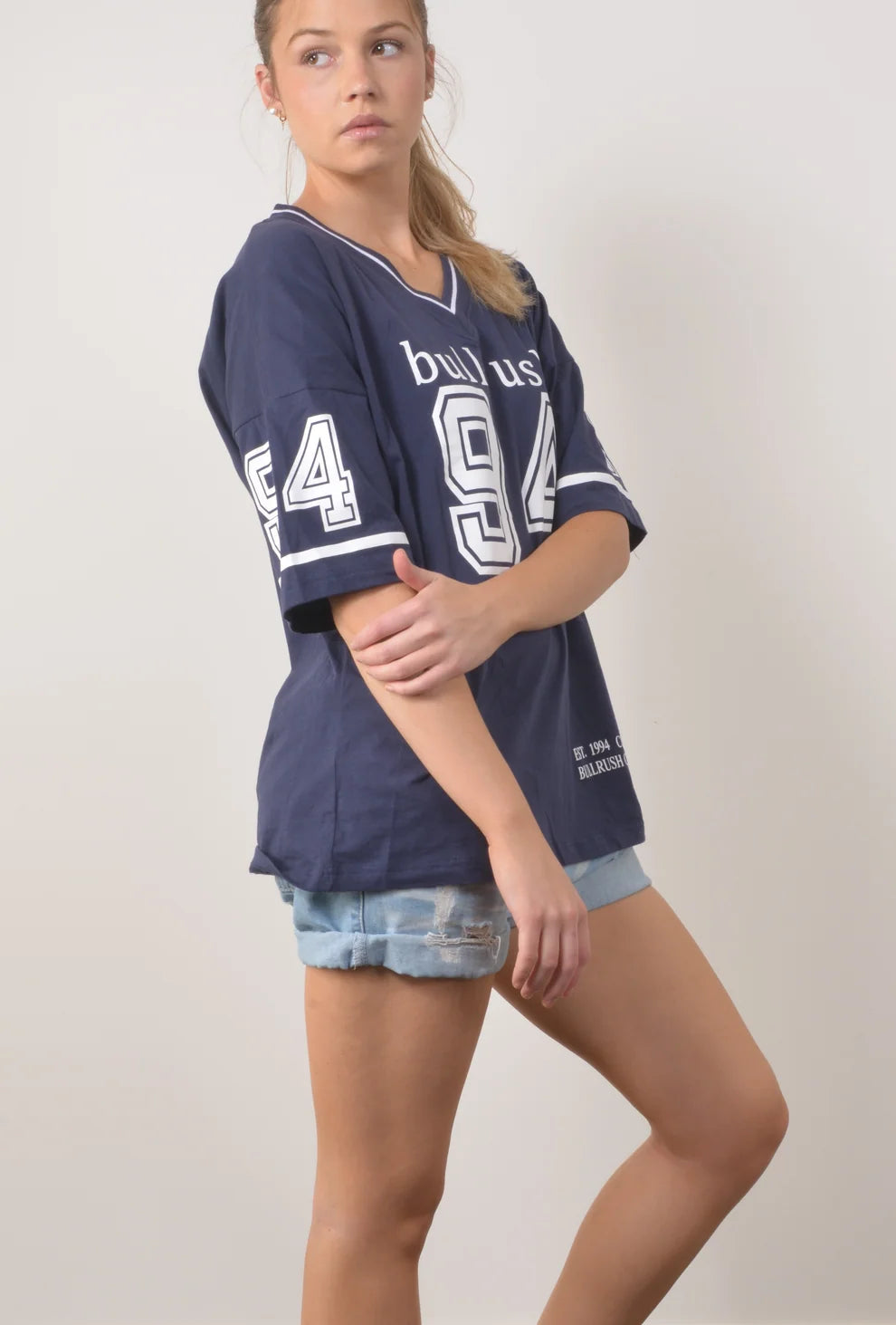 Bullrush Women's 94 Bullrush League Tee - Navy