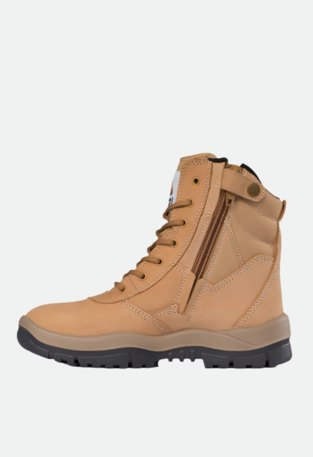 Mongrel Wheat High Leg ZipSider Boot (Steel Toe)