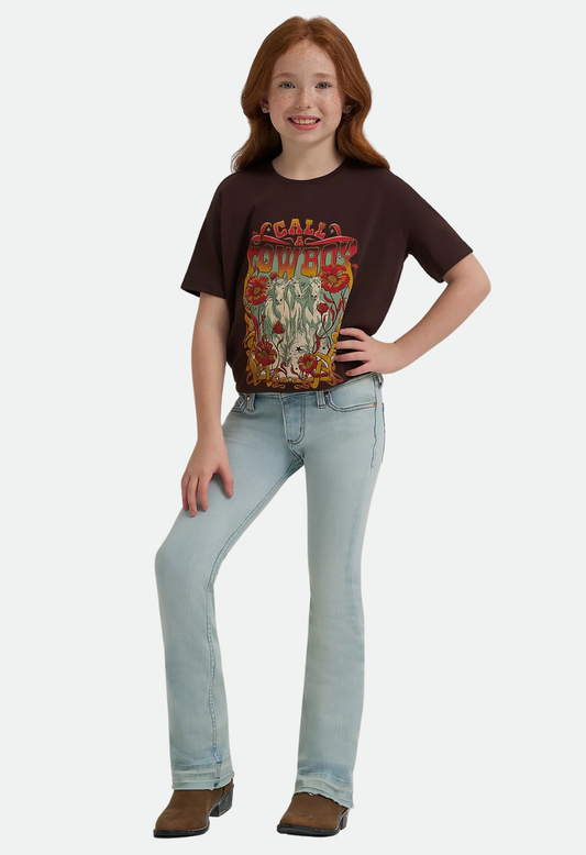 Wrangler x Girl's Lainey Wilson Raw Hem Boot Huggers