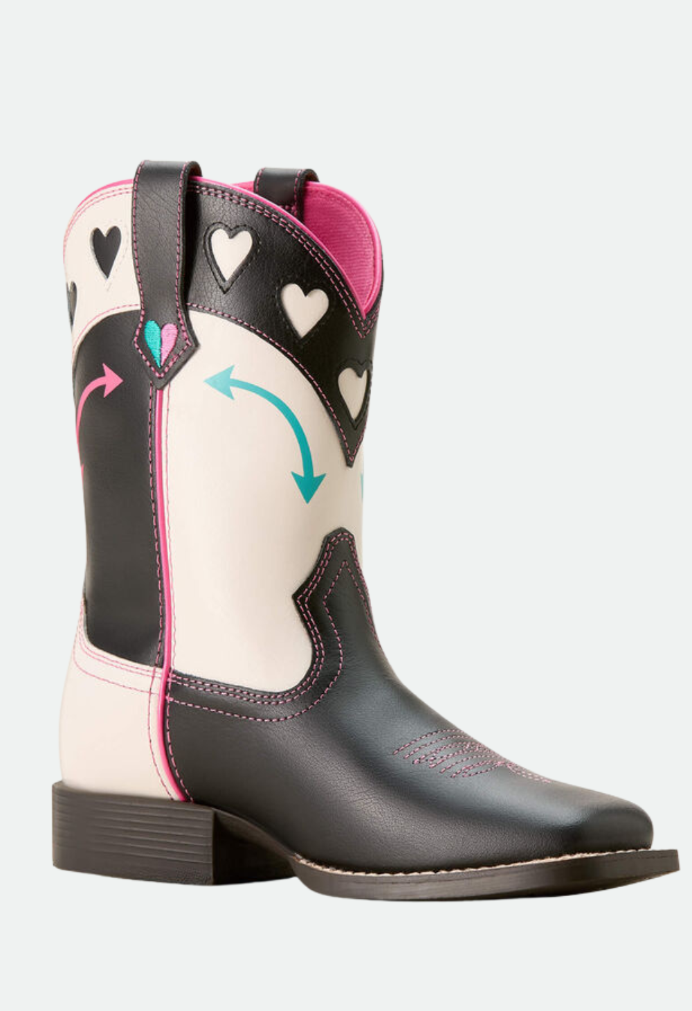 ARIAT GIRLS ROUND UP HEARTS MADISON AVENUE / CLASSIC WHITE