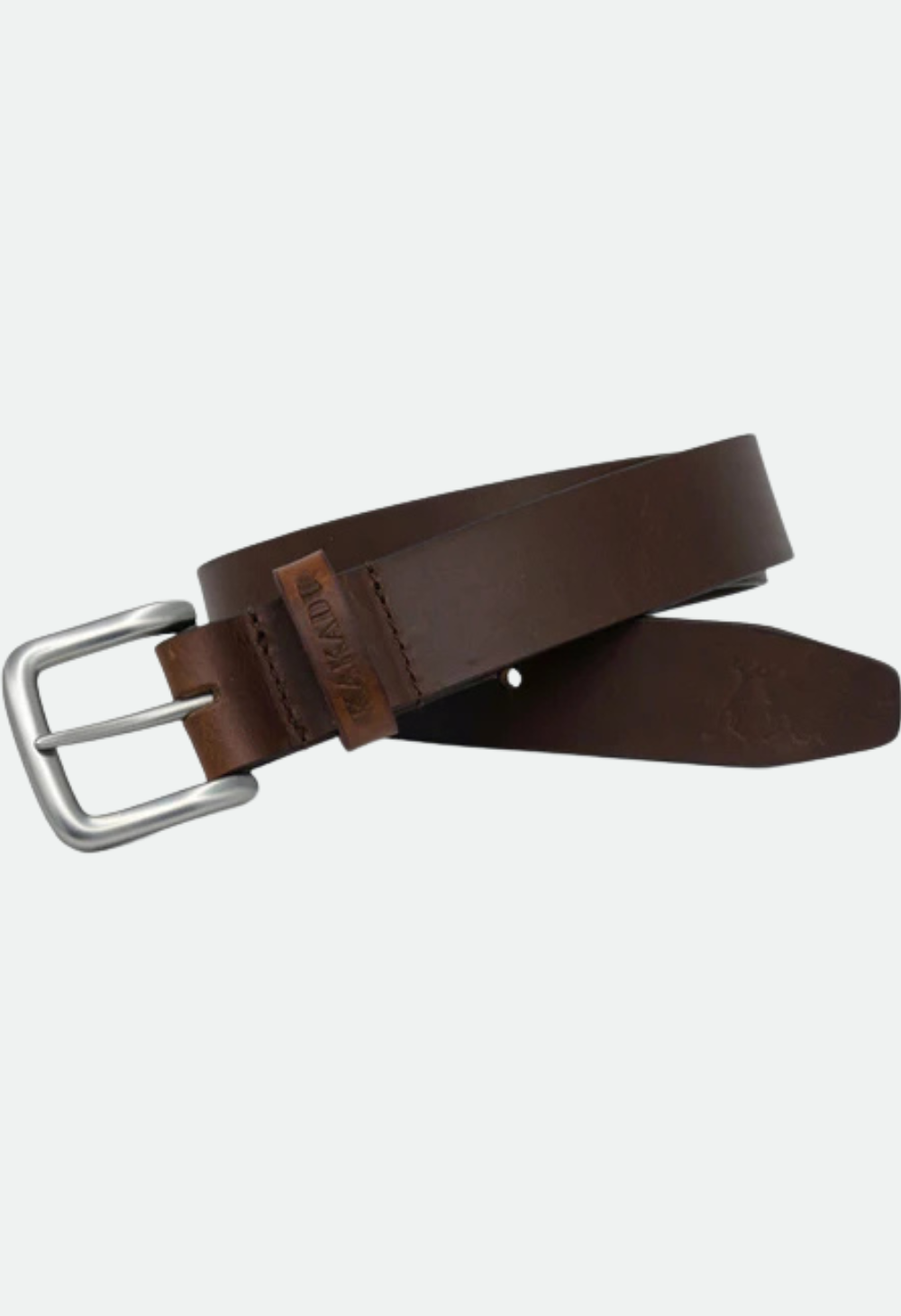 Kakadu Rustler Belt Single Keeper - Dark Brown